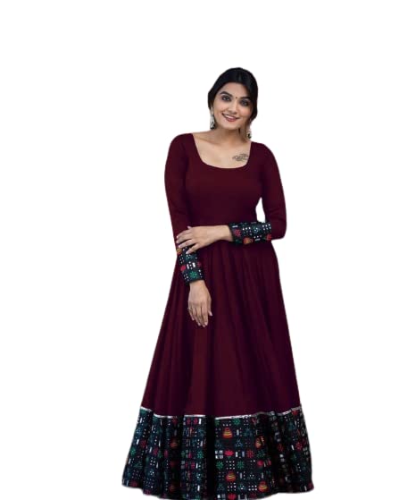 Women's Rayon Full Sleeve Gown