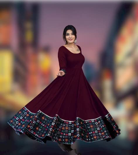 Women's Rayon Full Sleeve Gown