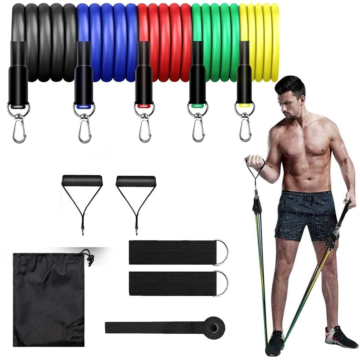 Premium Resistance Bands Set (110 lbs)
